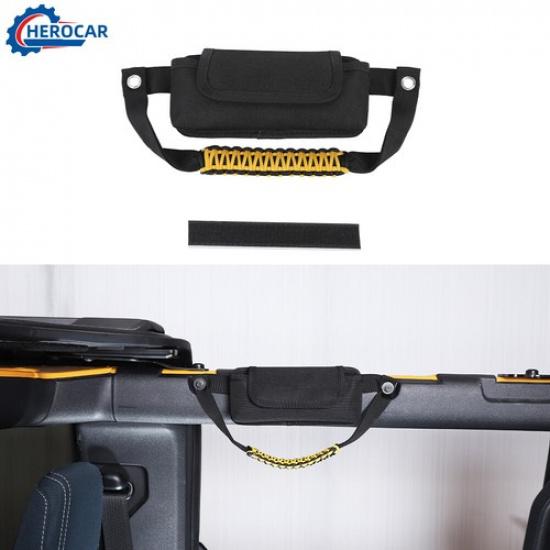Rear Door Grab Handle Door Storage Bag Holder For Ford Bronco -2025 Yellow