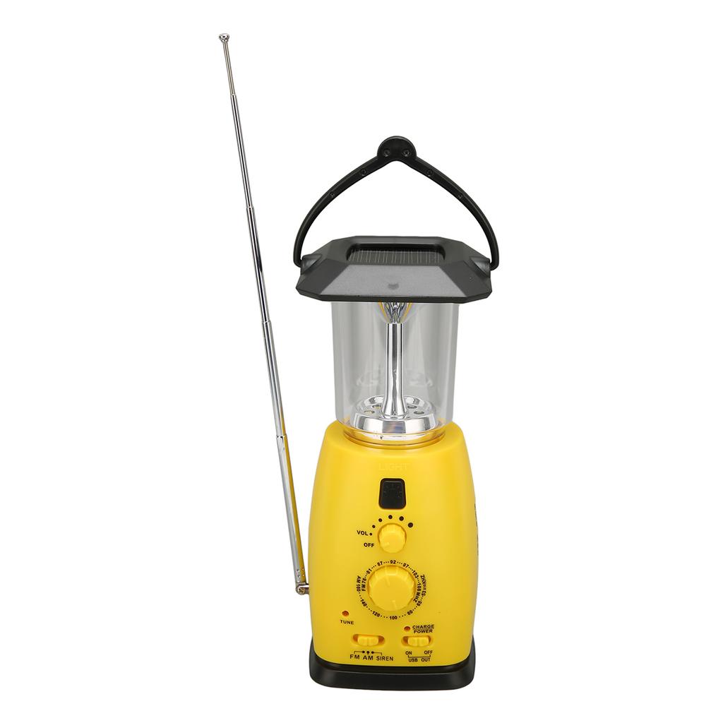 Solar Hand Crank AM FM Radio Portable Solar Emergency Radio with LED Light for Outdoor