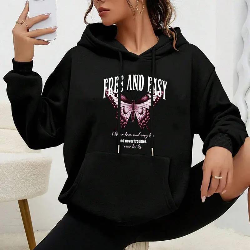 Women s Cotton Hoodie, Breathable & Skin-Friendly, Spring Outings S