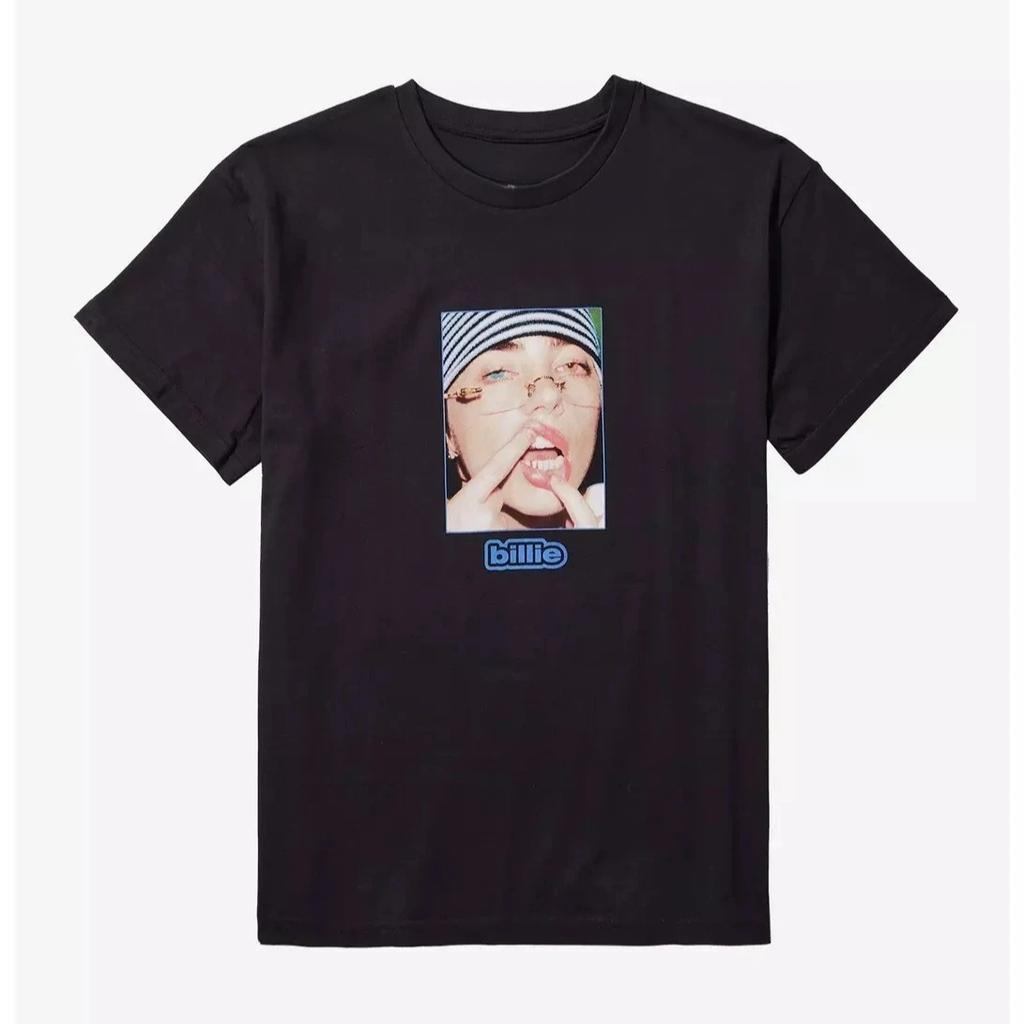 2026 Summer Billie Eilish Printed Casual Fashion Cotton Printed T-shirt for Men and Women Loose Oversized Pure Oversized Y2K