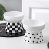 Ceramic High Foot Pet Bowl Cat Food Bowl Protects Cervical Vertebrae Pet Supplies