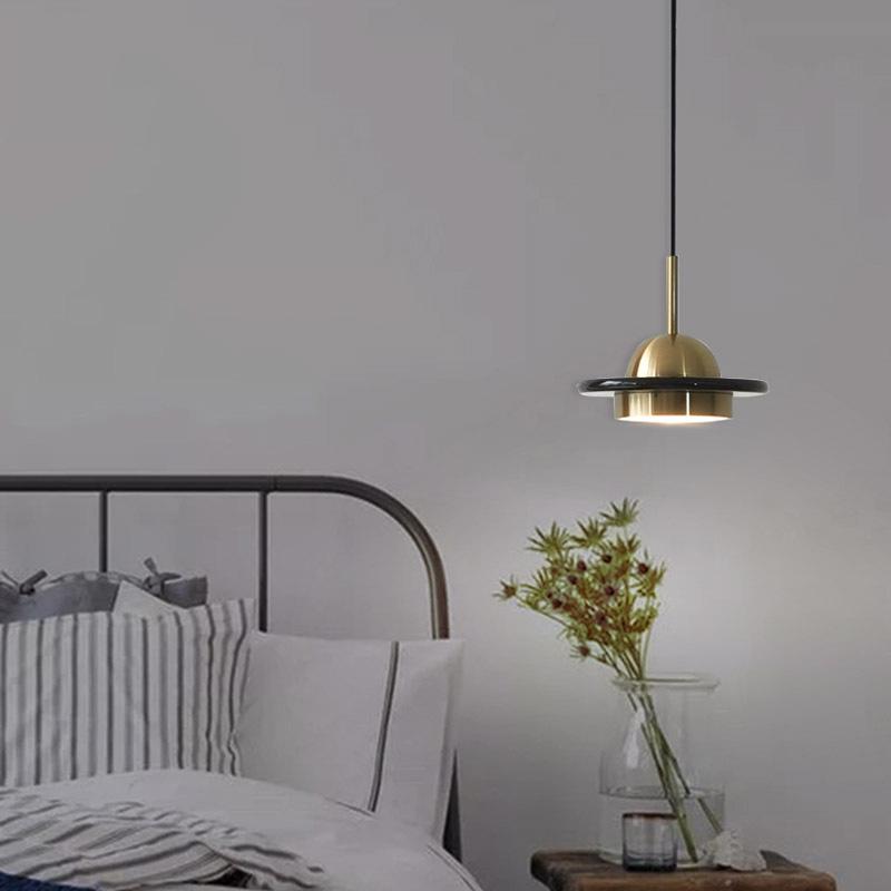 Nordische minimalistische Kupfer-Marmor-Pendelleuchte für Schlafzimmer, Café, Restaurant oder Bar