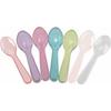 (150) 3" Mini Taster Spoons Tasting Tiny Clear Plastic Brightly Colorful Party