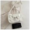 Borsa Sottobraccio in Ecopelle PU per Donne Ragazze Fiocchi Borsa a Spalla Moda Shopping Borsa da Appuntamento Stile Francese Pieghettata Borsa Sottobraccio