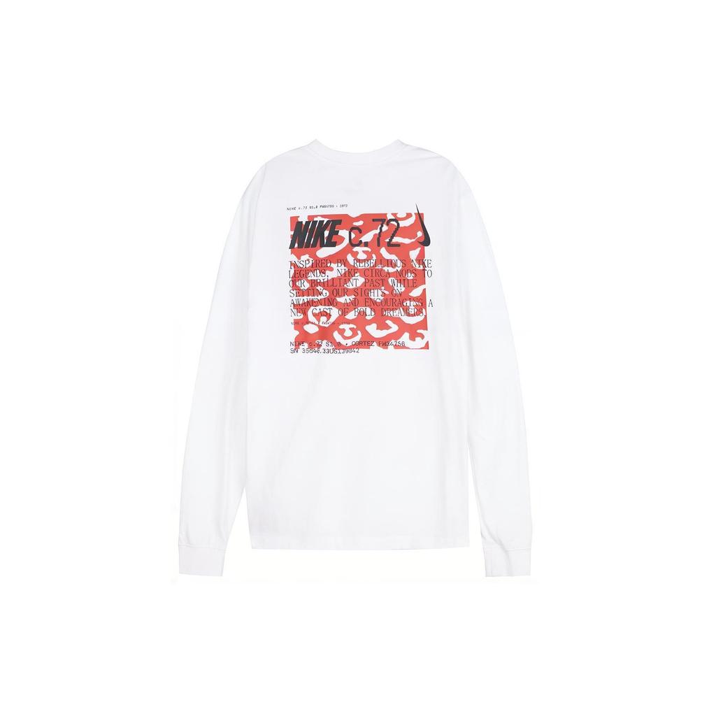 Nike Sportswear Logo Patch Long Sleeve T-Shirt Men Tops White DZ2897-100