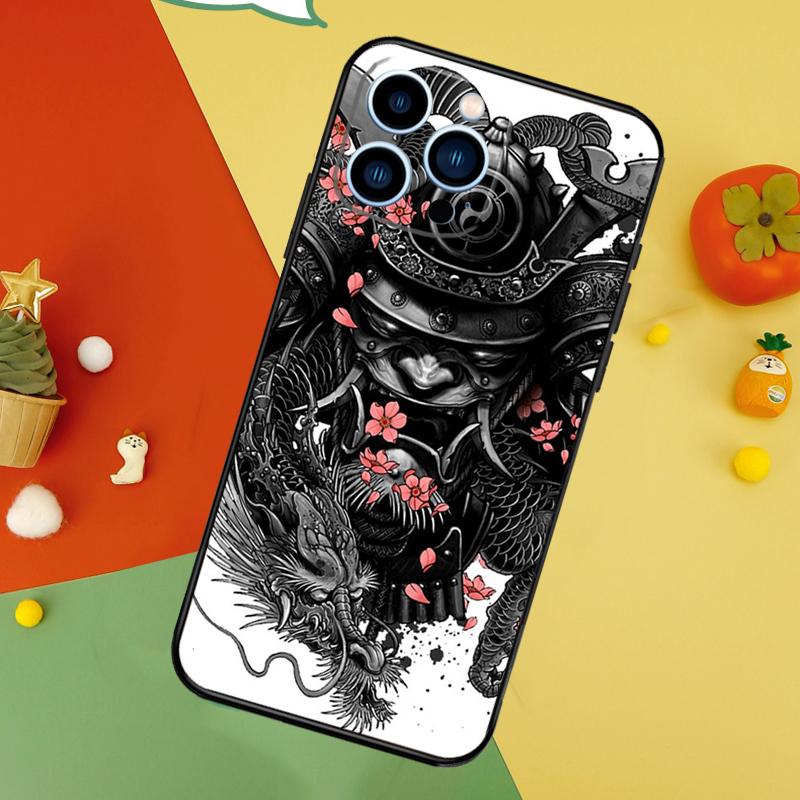 Japanese Hannya Oni Mask Phone Case For iPhone 17 Pro Max 16 15 14 12 11 13 Pro Max Plus 12 13 Mini 16e 17 Air Cover