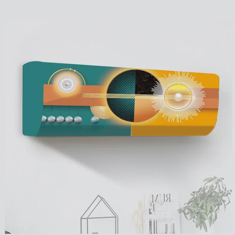 Universelle Cartoon-Staubschutzhülle für Klimaanlagen: Waschbar & Elastisch für Schlafzimmer