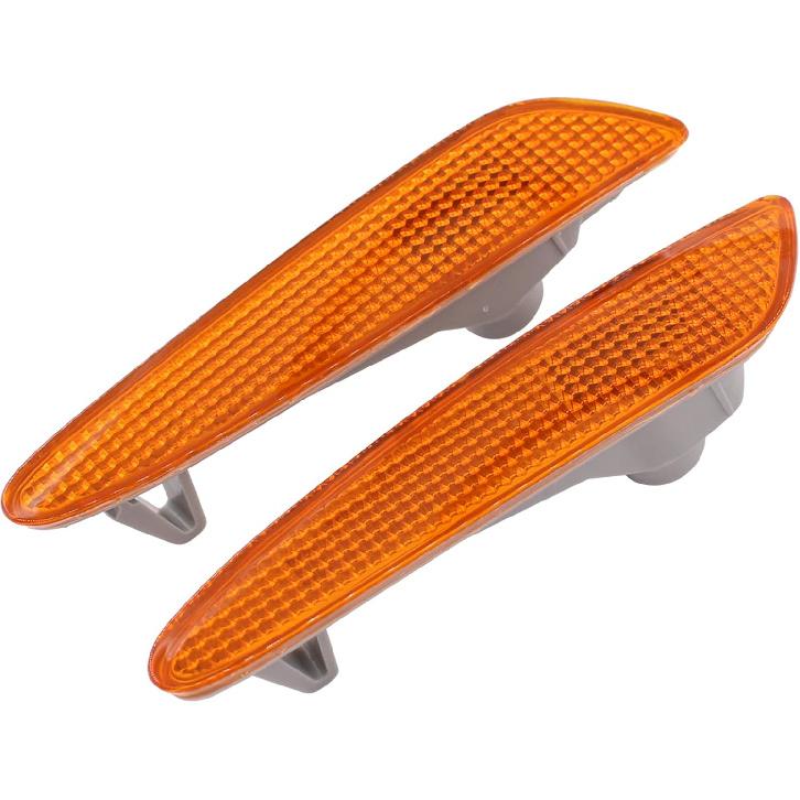 ApplianPar Left and Right Side Marker Light Cover for Mercedes-Benz E-Class W211 2003-2006 Bumper Turn Signal Lamp Cap