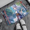 Genshin Impact Kamisato Ayaka Entry Door Floor Mat Festive Decorations Carpet Bathroom Anti-slip Mat Entrance Doormat