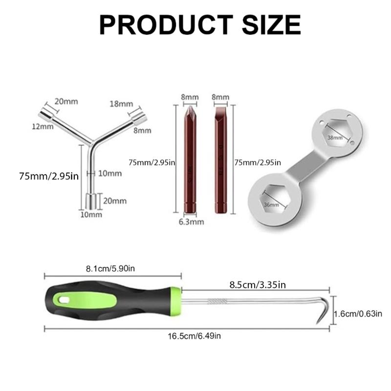 Washer Machine Tub Spring Expansion Tool Set with Pliers & Wrench Steel Spring Expansion Tool Set for Easy Removal