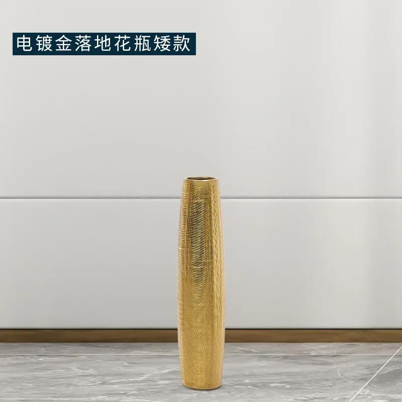 

Большая золотая ваза для цветов в виде книги, керамическая, большого размера, высокие декоративные вазы для роскошной комнаты, эстетическая ваза для свадьбы, центральный элемент AA50VA