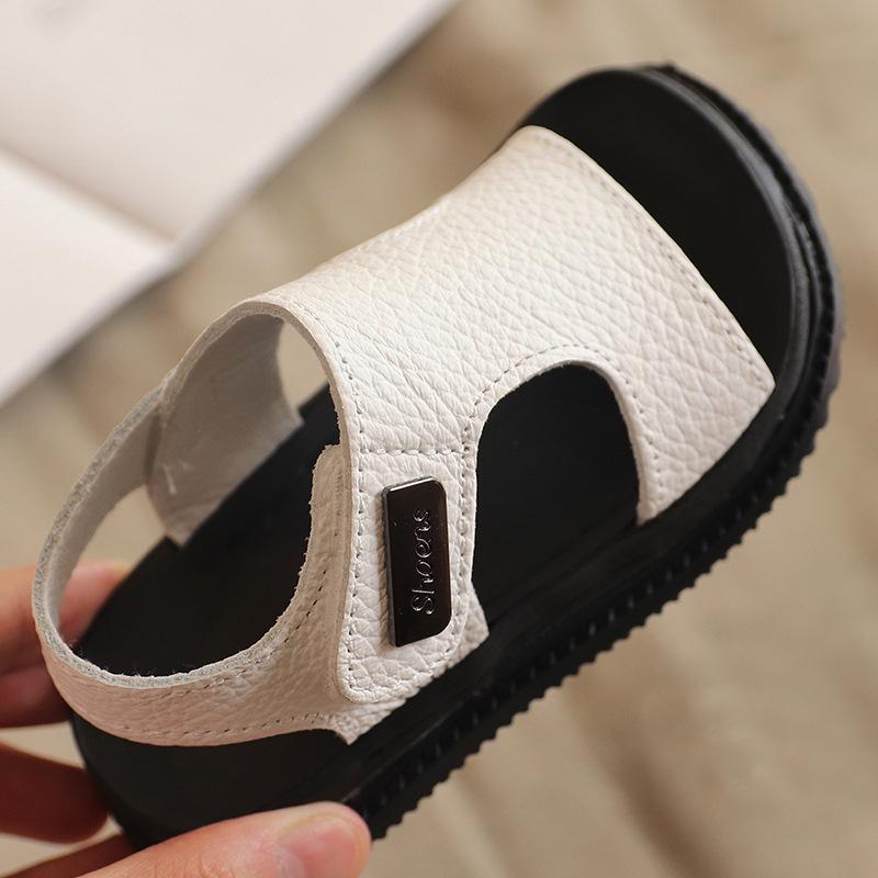 Kids' Non-Slip Soft Sole Leather Sandals for Boys & Girls 1-5 Years