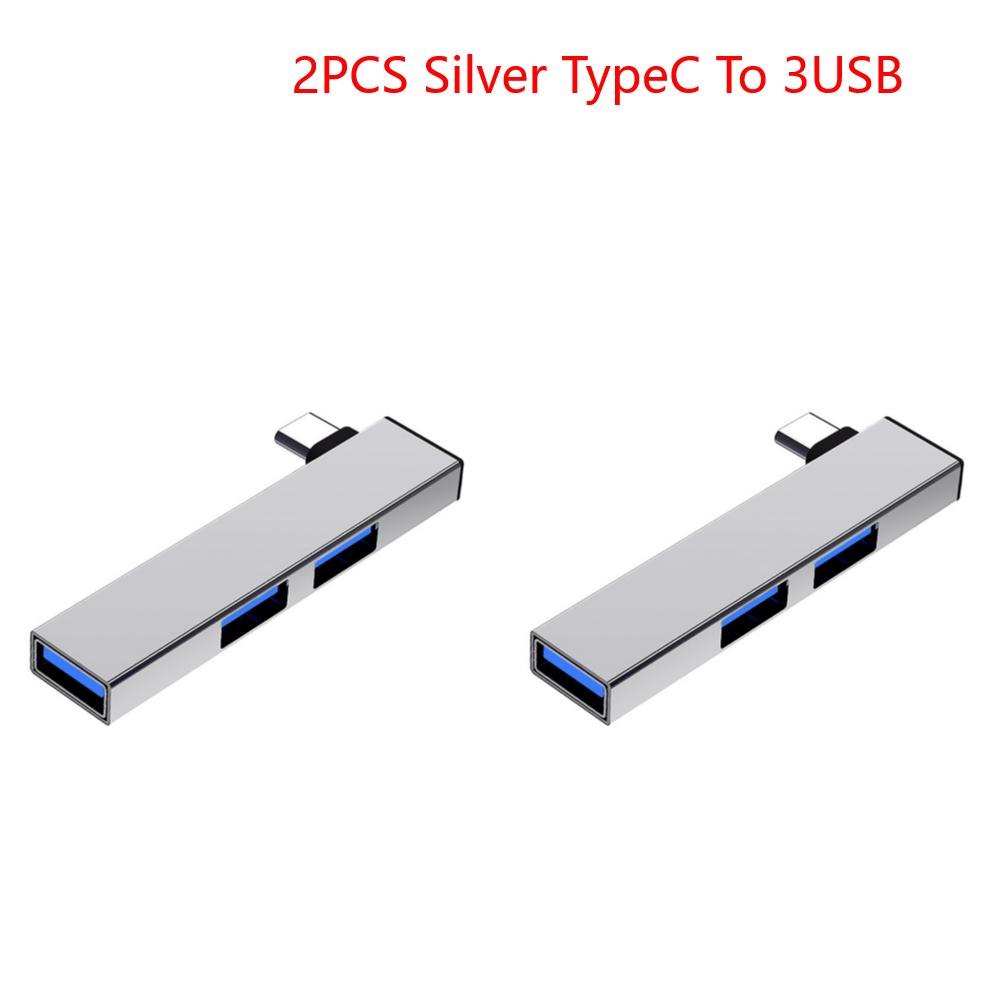 3 In 1 USB Splitter Hub Speed 5.0Gbps 3 Port USB Docking Station OTG USB 3.0/Type-C 3.0 To 3 USB for PC Laptop Notebook