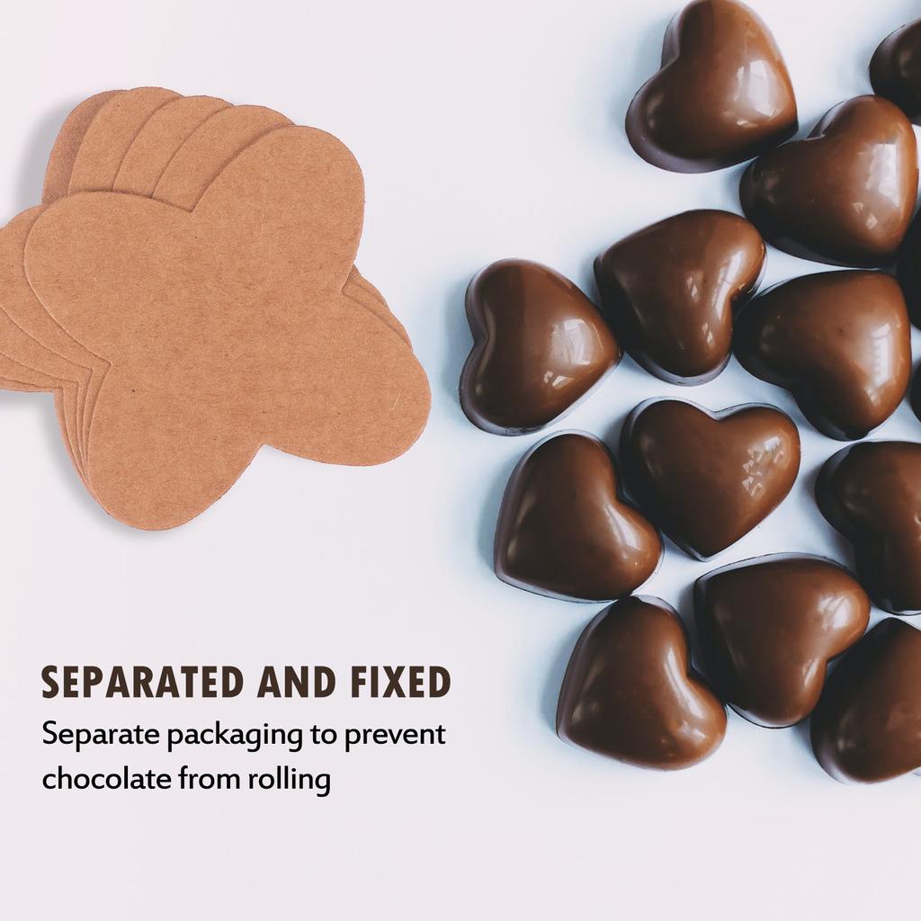 100pcs Chocolate Truffle Wrapper Eco-Friendly Paper Separate Packaging For Candy Decor Truffle Tray Chocolate Holder Wrapping