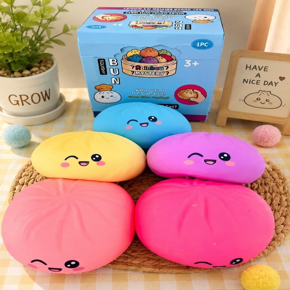 Slow Rebound Dumpling Squishy Toy Realistic Reduce Pressure Toy Dumpling Squeeze Toy Sensory Play
