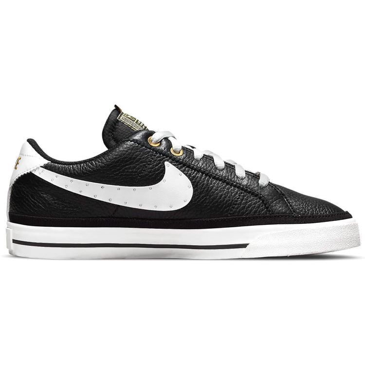 Serena Williams Design Crew X Nike  Court Legacy Black Metallic Gold Women Sneakers Summit-White DJ1454-001