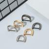 Metal Shoulder Webbing Buckle Bag Strap Accessories Leather Craft D Ring Buckle Clasp Open Screw