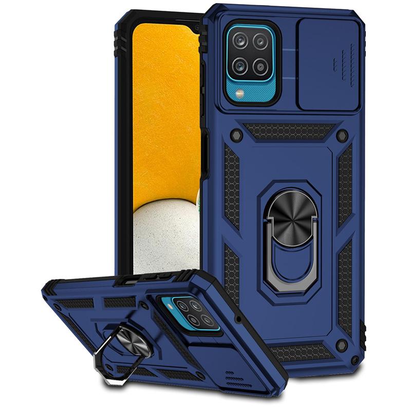Armor Slide Camera Case For Samsung Galaxy A12 A22 A32 A52 A72 M33 M53 M23 Magnet Holder Ring Cover For GalaxyA52S  A 32 Funda