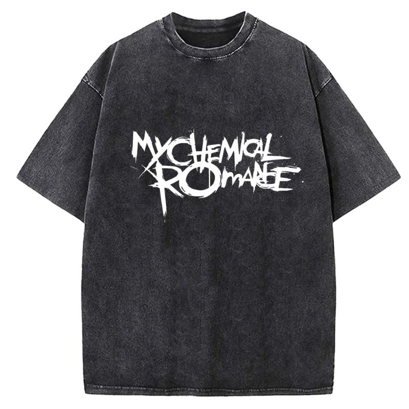 2025 Sommer My Chemical Romance Mcr Dead Herren T-Shirt Parade Punk Emo Rock Mode Y2K Top Damen Oversized T-Shirt Kleidung