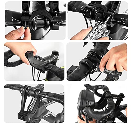WILD MAN Quick Release 3L Hard Shell Rainproof Scooter Storage Bag for Kick Scooters, Folding Bikes, Kickboards, and MTBs (E8)