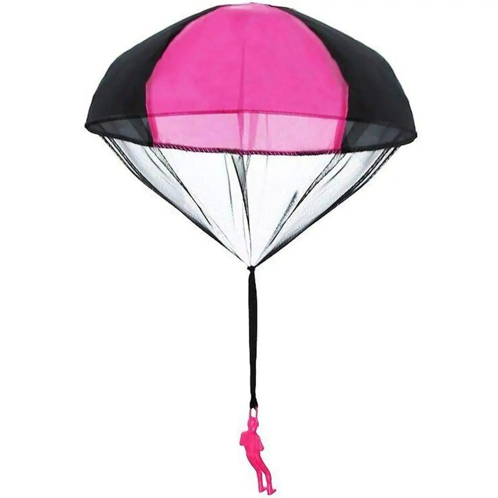 Handwurf Mini-Soldat Tarnung Fallschirm für Kinder Outdoor Spielzeug Spiel Pädagogisch Fliegender Fallschirm Sport für Kinderspielzeug