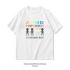 ADHS Es ist keine Behinderung Es ist eine andere Fähigkeit Skelett Lustige Geschenke Klassisches T-Shirt Frau Mann Lässig Baumwolle Grafik-T-Shirts