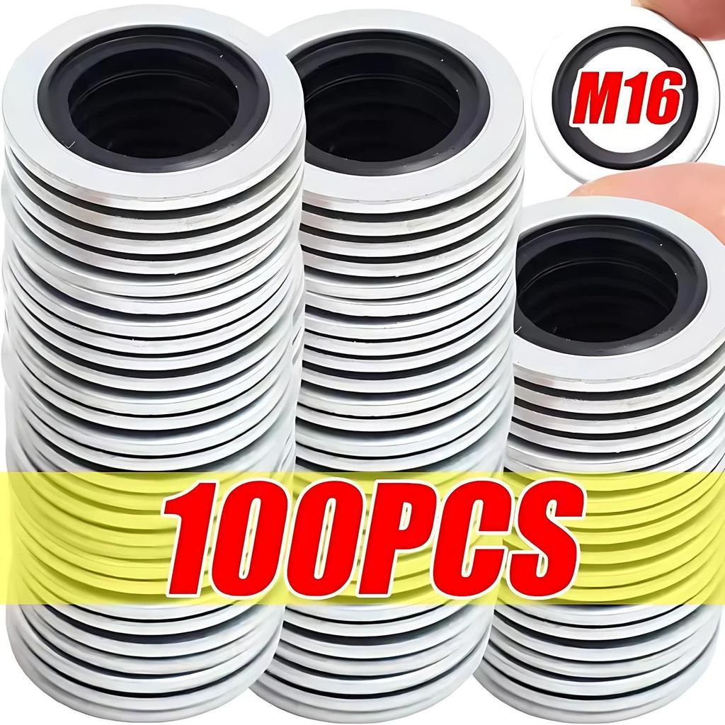 Car Oil Sump Drain Plug Sealing Gaskets Rings Washer OEM110265505R for Peugeot Citroën Renault A6079970345 Auto Accessories