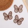 100pcs Dreamy Embroidery Lace Butterfly Appliques  Hair Clip Accessories