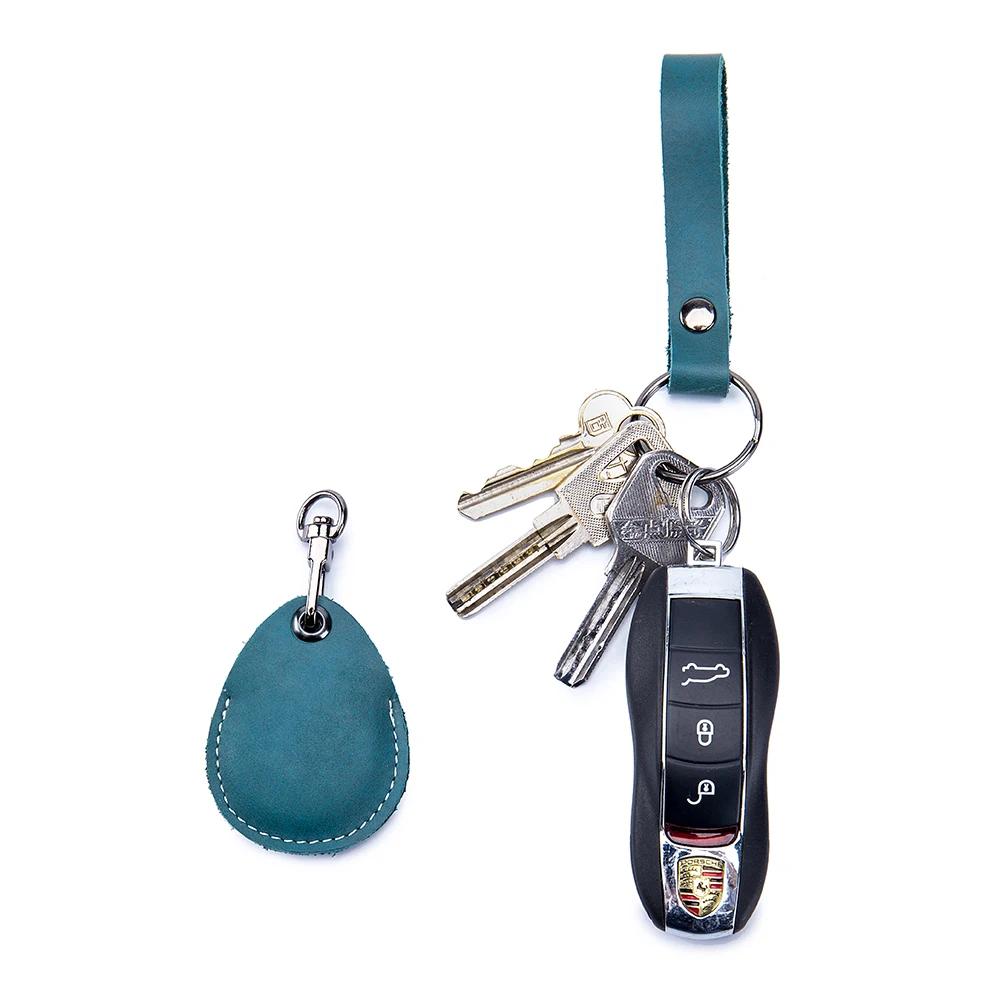 Customizable Leather Cover for Label Starline S96 and PIK Intercom Unisex IC Alarm Tag Mark Protective Case Car Keychain Holder