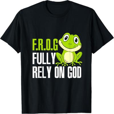 FROG Fully Rely On God Christian Frog Lover MP T-Shirt