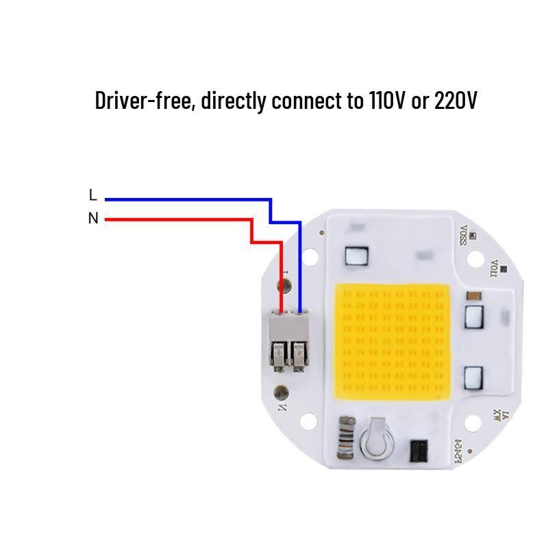 Solderless Driverless LED Lamp Beads: 50W, 70W, 100W (110V/220V)