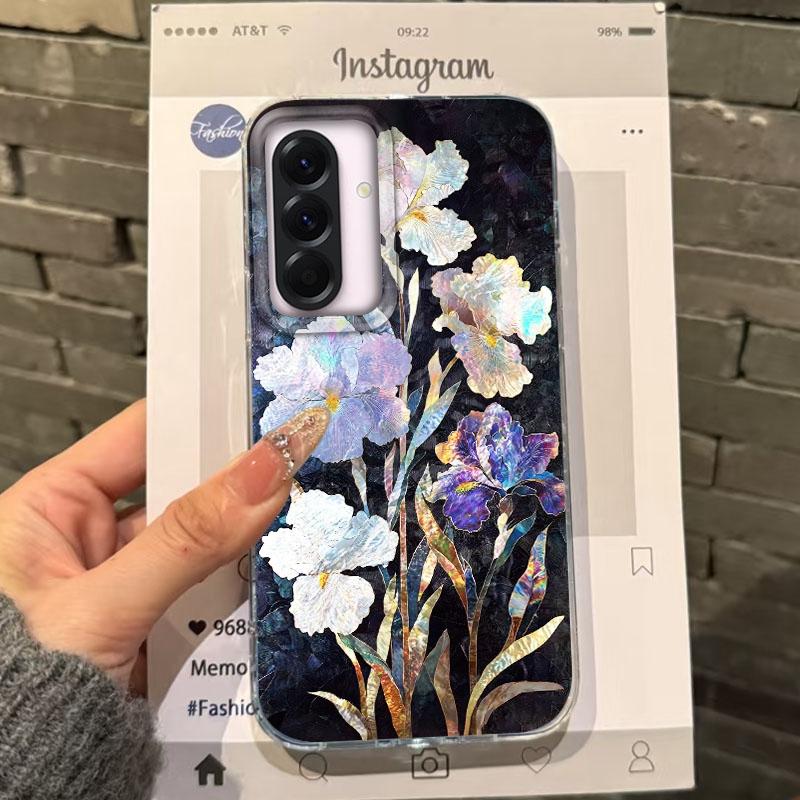 Luxury Flower Aesthetic Women Case For Samsung Galaxy A56 A16 A17 A26 A36 A06 A07 A55 A35 A25 A54 S24 S25 Ultra S22 S23 FE Cover