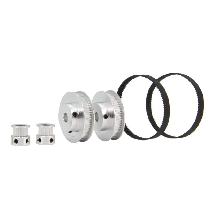 Timing Belt Pulley Kit GT2 60 Teeth 20 Teeth Reduction Belt Width 6mm Bore 5mm
