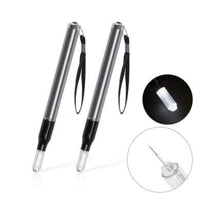 Illuminated Silver Microblading Pen for Eyebrows & Eyeliner