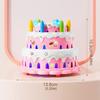 Cake Shape Bubble Machine Automatic Bubble Blowing Toy For Kids Outdoor Play Bubble Maker Toy for Birthday Celebration  Yellow