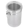 Stainless Steel Sealed Can Food Storage Container Airtight Canister for Dried Fruit Milk Powder Tea Extra Large 2100ml