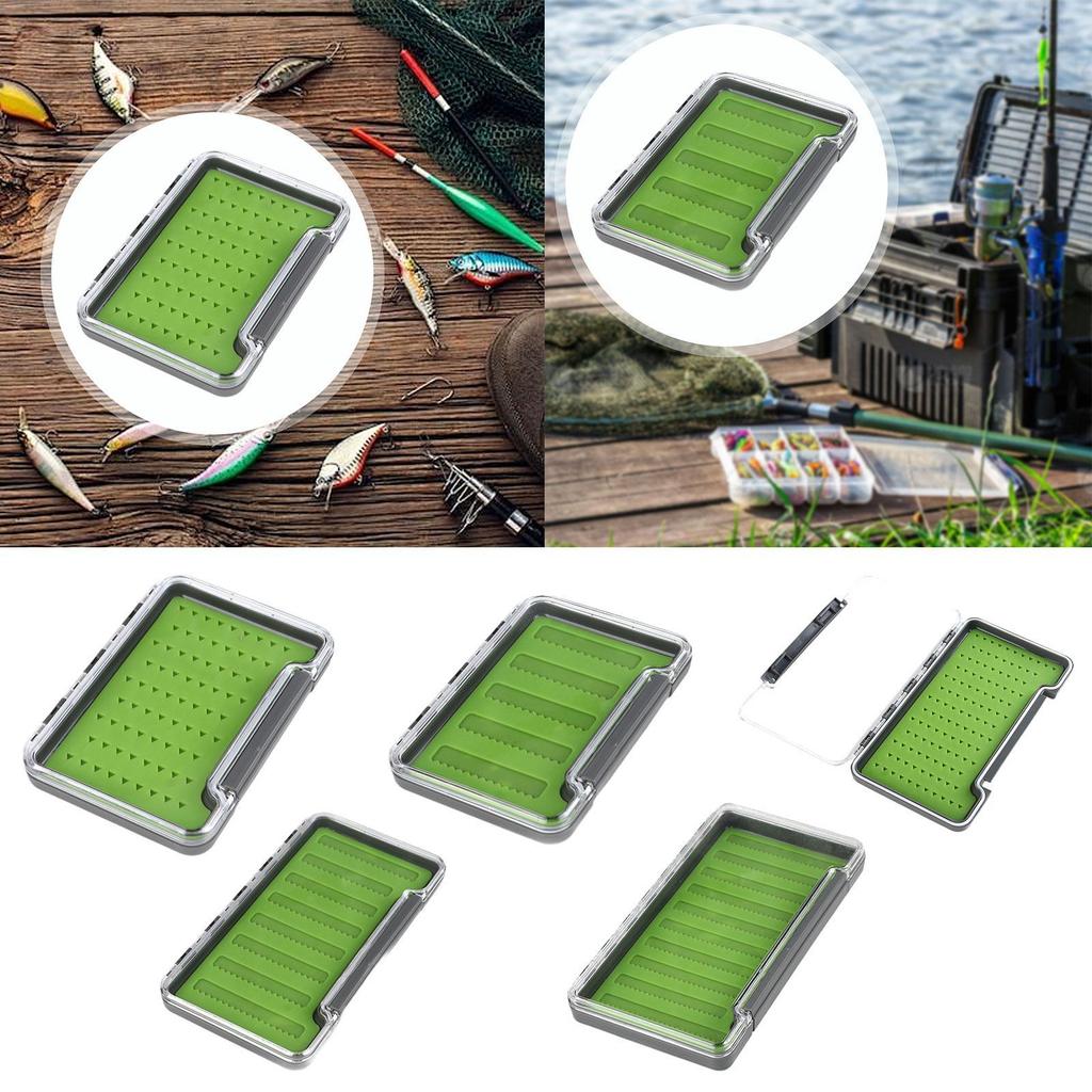 Fly Box Tackle Case Easy Grip Jig Boxes Freshwater Saltwater Portable Equipment Storage Container Fly Fishing Lures Box