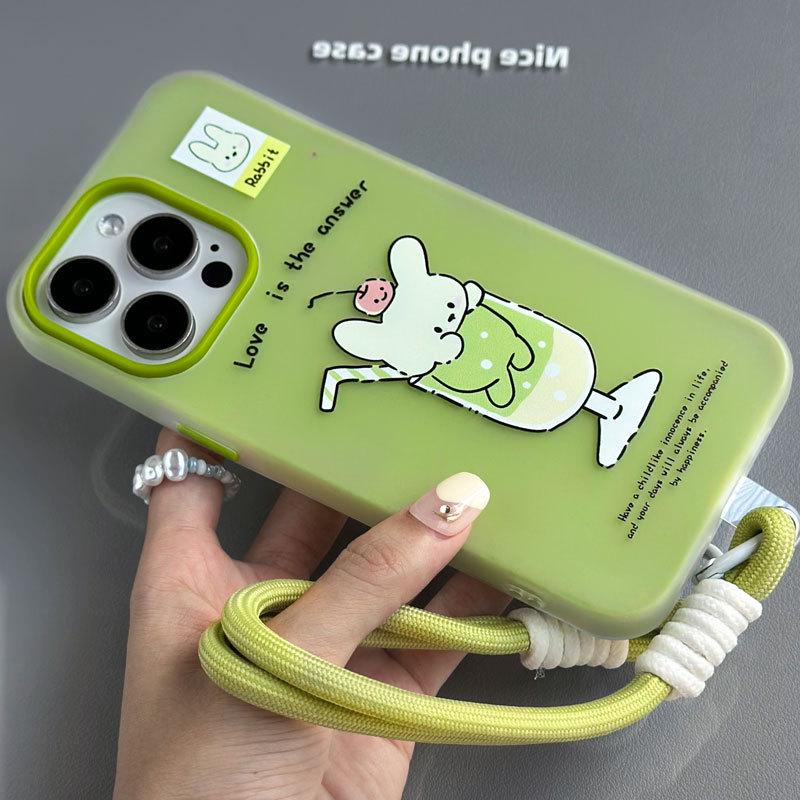 Zhitai Jelly Skin Case for Apple iPhone 16, 15 Pro, 14 Pro Max, 13, and 12 with Hand Strap