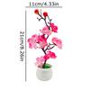 1PC Simulation Ornament Potted Plants Decoration Bonsai Adorn Wintersweet Plastic Moss Elegant Artificial Flowers