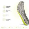 1 Paire de Semelles de Sport Nuage 4D pour Chaussures Semelle en PU à Coussin d'Air Absorption des Chocs Douce Désodorisante Respirante Semelles Orthopédiques de Course