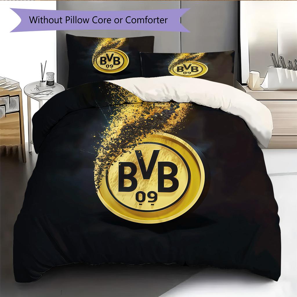 BVB092 Pattern Bedding Quilt Set Home Decoration Gift (1 * Duvet Cover + 2 * Pillowcase Without Core)