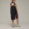 Y-3 SS24 Logo Color Block Loose Ribbed Crew Neck Sleeveless Dress Women Dresses Black IR6244