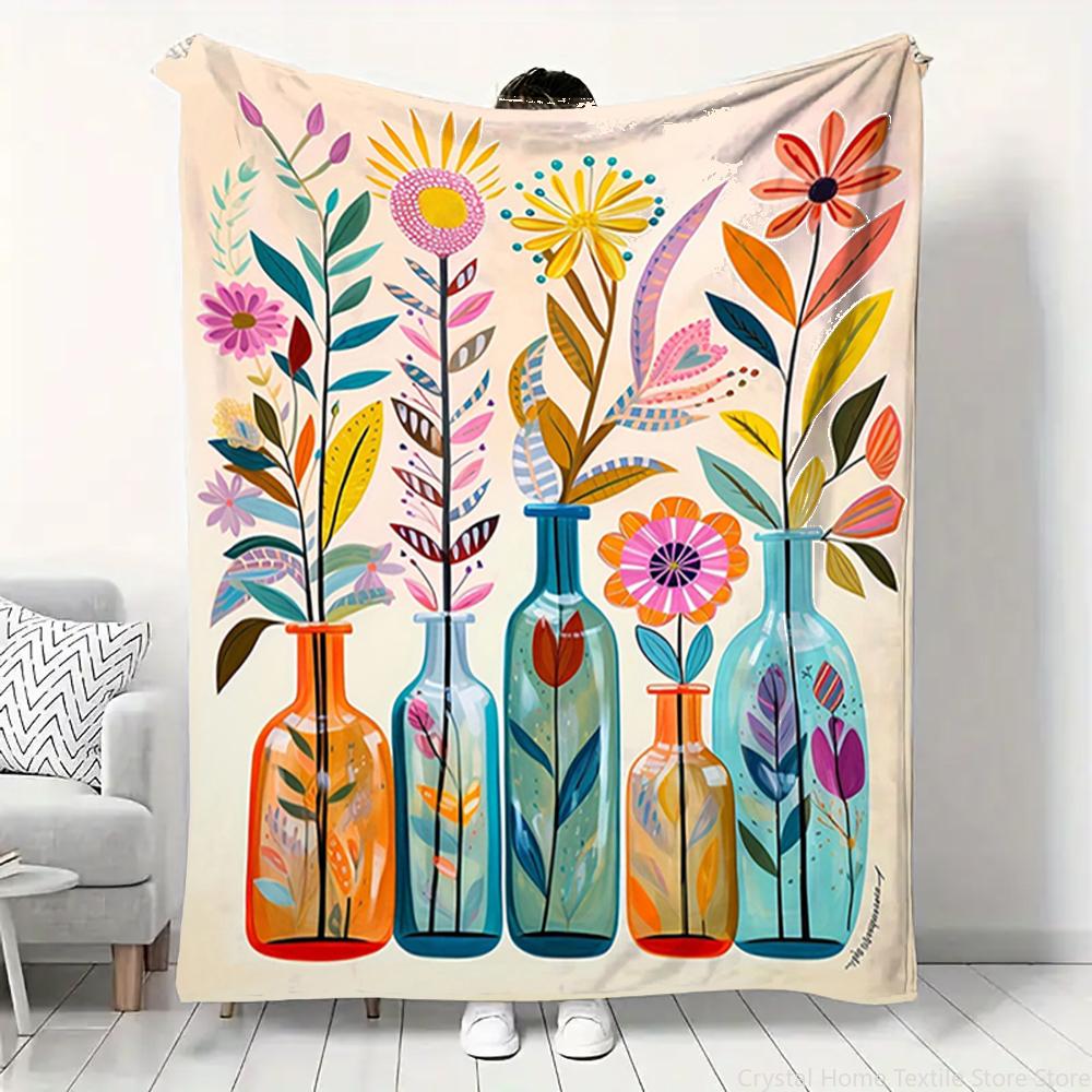 Flanell-Kuscheldecke Schöne Flasche HD 3D-Druck, geeignet für Sofas, Betten, Büros, Reisen, Campingstühle, warme Decke Geschenk