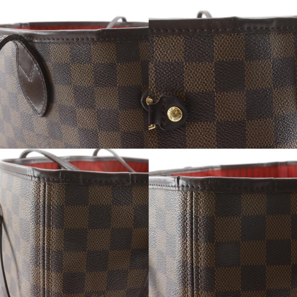 LOUIS VUITTON Neverfull GM Tote Bag N51106 Brown Damier canvas unisex Used
