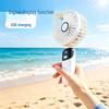 Rechargeable Long-Lasting Handheld & Neck-Hanging Mini Fan for Desktop, Office, Dormitory, or Outdoor Use