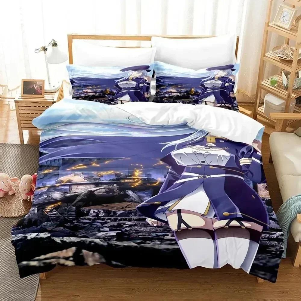 Anime 86 Eighty Six Bedding Set Printed Bed Set With Pillowcase Bed Duvet Cover Soft Queen King Size Bedclothes Home Boys Adult
