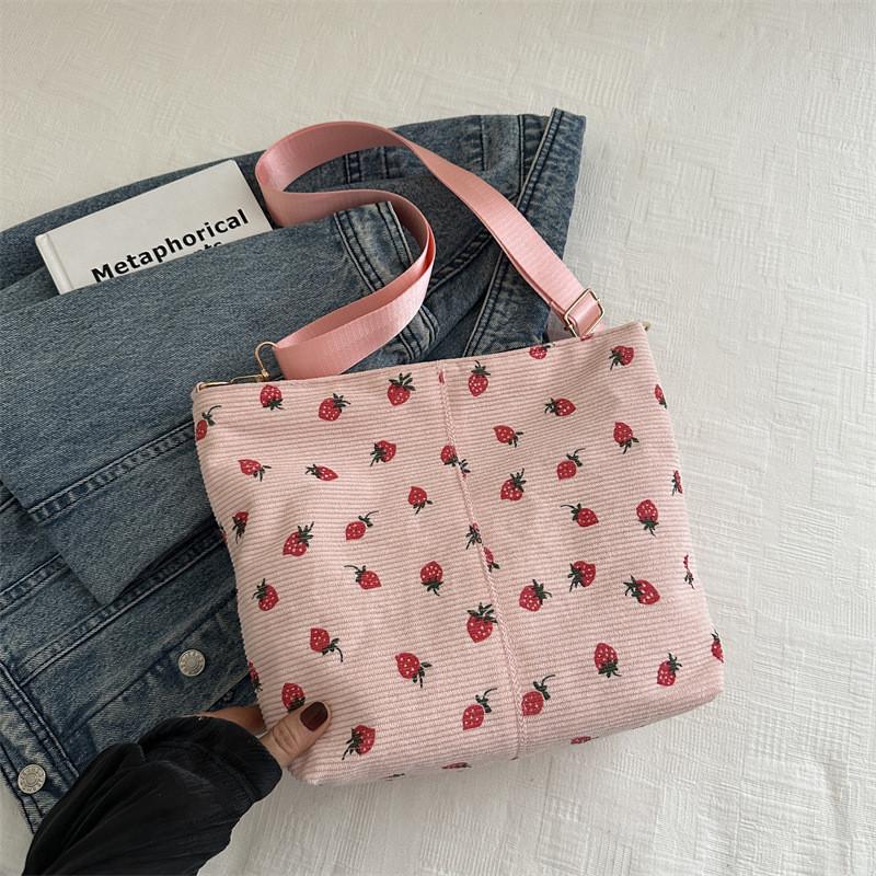 Stylish Korean Sweet Tote Bag In White Pink Brown And Black For Trendy Summer Outfits