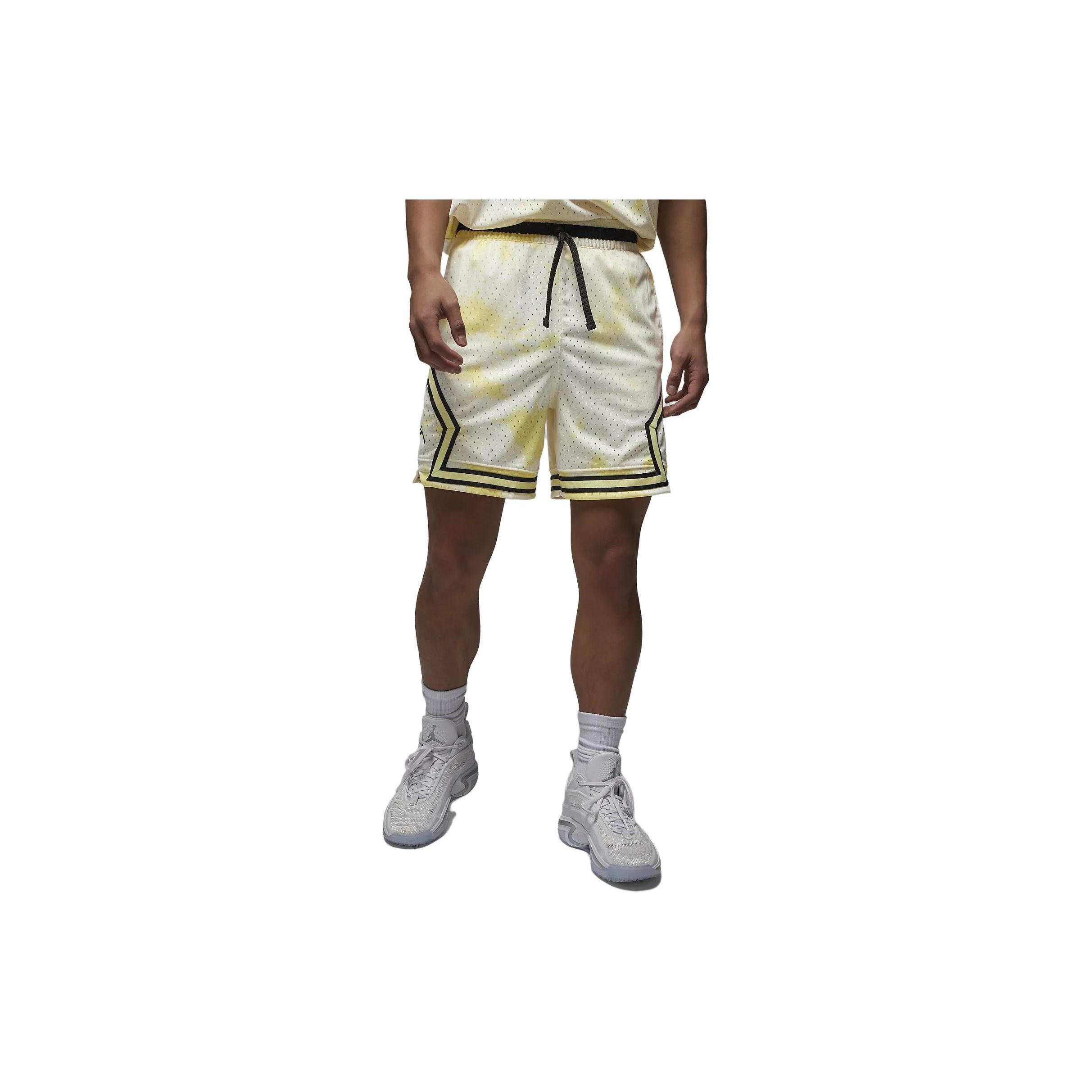 Air Jordan Dri-FIT Sport Breakfast Club Shorts White Yellow Men s DZ0563-110 L