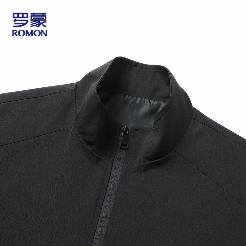 ROMON Men's Fall Commuter Business Casual Stand Collar Jacket JK0312