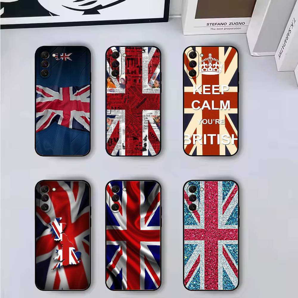 England F-Flagge Anfeuern bei Fußballwettbewerben Handyhülle Silikon Weich Für Samsung Galaxy A73,A72,A71,A70,A53,A52,A51